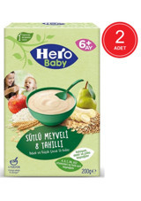 Hero Baby Tahıllı Meyveli Sütlü Kaşık Maması 2x200 gr