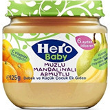 Hero Baby Tahılsız Glutensiz Mandalinalı Muzlu Kavanoz Maması 4x125 gr