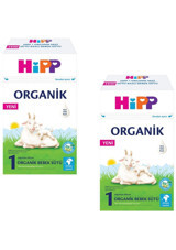 Hipp Keçi Sütlü Yenidoğan Tahılsız Organik 1 Numara Devam Sütü 2x400 gr