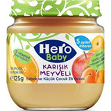 Hero Baby Tahılsız Glutensiz Karışık Meyveli Kavanoz Maması 9x125 gr