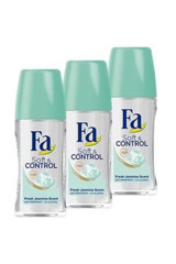 Fa Soft&Control Pudrasız Ter Önleyici Antiperspirant Roll-On Unisex Deodorant 3x50 ml