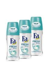 Fa Fresh&Dry Pudrasız Ter Önleyici Antiperspirant Roll-On Kadın Deodorant 3x50 ml