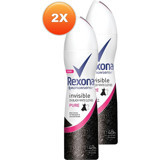 Rexona Invisible Pure Pudrasız Ter Önleyici Antiperspirant Sprey Kadın Deodorant 2x150 ml