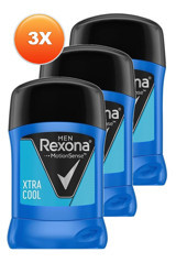 Rexona Men Xtra Cool Pudrasız Ter Önleyici Antiperspirant Stick Erkek Deodorant 3x50 ml