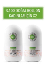 Incia Natural Pudrasız Organik Roll-On Kadın Deodorant 2x50 ml