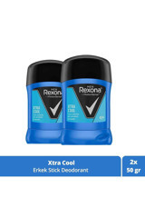 Rexona Men Xtra Cool Pudrasız Ter Önleyici Antiperspirant Stick Erkek Deodorant 2x50 ml