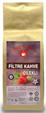 Mare Mosso Çilek Aromalı Arabica Öğütülmüş Filtre Kahve 1000 gr