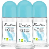 Emotion Ocean Fresh Pudrasız Ter Önleyici Roll-On Kadın Deodorant 3x50 ml