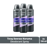 Dove Men +Care Pudrasız Ter Önleyici Antiperspirant Sprey Erkek Deodorant 3x150 ml