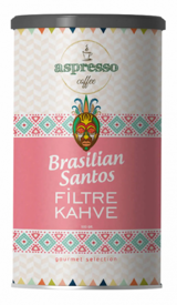 Aspresso Brasilian Santos Arabica Öğütülmüş Filtre Kahve 500 gr