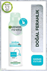 Garnier Mineral Doğal Ferahlık Pudrasız Ter Önleyici Antiperspirant Sprey Kadın Deodorant 150 ml