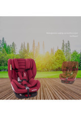 Chubby Baby DasWagen Isofixli 360 Derece Dönen 0-36 kg Yatabilen Sürüş Yönü-Sürüş Yönü Tersi Oto Koltuğu Kırmızı