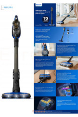 Philips XC8049 Kuru Kablosuz Şarjlı Dikey Süpürge Mavi