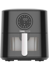 Tigre Cook AFT05001C Airfryer 5 lt Tek Hazneli Izgara Yapan Led Ekranlı Yağsız Sıcak Hava Fritözü Siyah