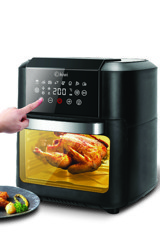 Kiwi KAF-5553 Airfryer 12 lt Tek Hazneli Izgara Yapan Led Ekranlı Yağsız Sıcak Hava Fritözü Siyah