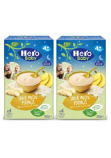 Hero Baby Gece Tahıllı Meyveli Pirinçli Kaşık Maması 2x200 gr