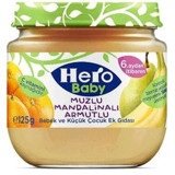 Hero Baby Glutensiz Muzlu Mandalinalı Kavanoz Maması 24x125 gr