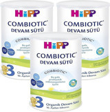 Hipp Combiotic Glutensiz Organik Probiyotikli 3 Numara Devam Sütü 3x350 gr