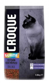 Croque Gurme Balıklı Tahıllı Yetişkin Kuru Kedi Maması 1.5 kg