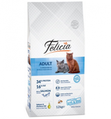 Felicia Somonlu Tahıllı Yetişkin Kuru Kedi Maması 12 kg