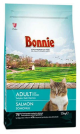 Bonnie Somonlu Tahıllı Yetişkin Kuru Kedi Maması 1.5 kg