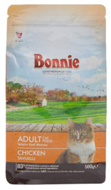 Bonnie Tavuklu Tahıllı Yetişkin Kuru Kedi Maması 500 gr