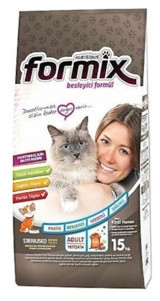 Formix Tavuklu Kısırlaştırılmış Tahıllı Yetişkin Kuru Kedi Maması 15 kg