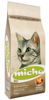 Micho Tavuklu Tahıllı Yetişkin Kuru Kedi Maması 15 kg