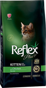 Reflex Plus Tavuklu Kısırlaştırılmış Tahıllı Yavru Kuru Kedi Maması 3 kg