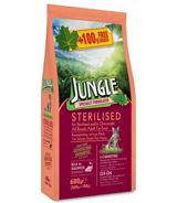 Jungle Somonlu Kısırlaştırılmış Tahıllı Yetişkin Kuru Kedi Maması 1.5 kg