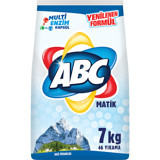 Abc Matik Dağ Ferahlığı Beyazlar İçin 46 Yıkama Toz Deterjan 7 kg