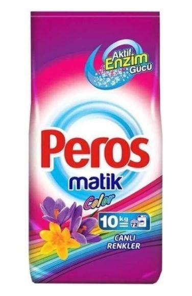 Peros Matik Renkliler İçin 72 Yıkama Toz Deterjan 10 kg