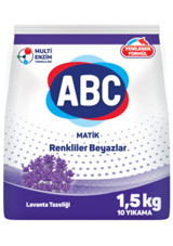 Abc Matik Lavanta Tazeliği Renkliler ve Beyazlar İçin 40 Yıkama Toz Deterjan 1.5 kg