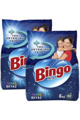 Bingo Matik Renkliler ve Beyazlar İçin 80 Yıkama Toz Deterjan 2x6 kg
