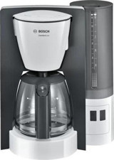Bosch TKA6A041 Zaman Ayarlı Plastik Filtreli Karaf 1.2 L Hazne Kapasiteli 15 Fincan Akıllı 1200 W Beyaz Filtre Kahve Makinesi