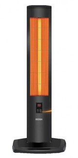 Rosh Torre-25RCM-V 2500 Watt 1 Dilimli Kule Tipi Infrared Isıtıcı Siyah