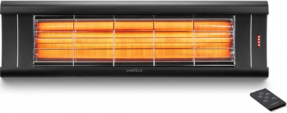 Veito Aero S 2500 Watt Duvar Tipi Infrared Isıtıcı Siyah