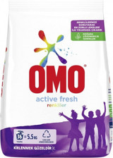 Omo Active Fresh Renkliler İçin 36 Yıkama Toz Deterjan 5.5 kg
