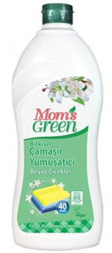 Mom's Green Konsantre Beyaz Çiçekler 40 Yıkama Yumuşatıcı 1 lt