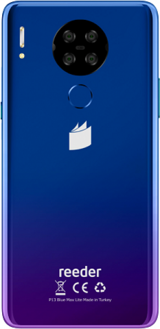 Reeder P13 Blue Max Lite 16 Gb Hafıza 2 Gb Ram 6.2 İnç 13 MP Ips Lcd Ekran Android Akıllı Cep Telefonu Mavi