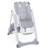 Chicco Polly 2 Start Plastik Emniyet Kemeri 15 kg Kapasiteli Tekerlekli Tepsili Katlanır Mama Sandalyesi Gri