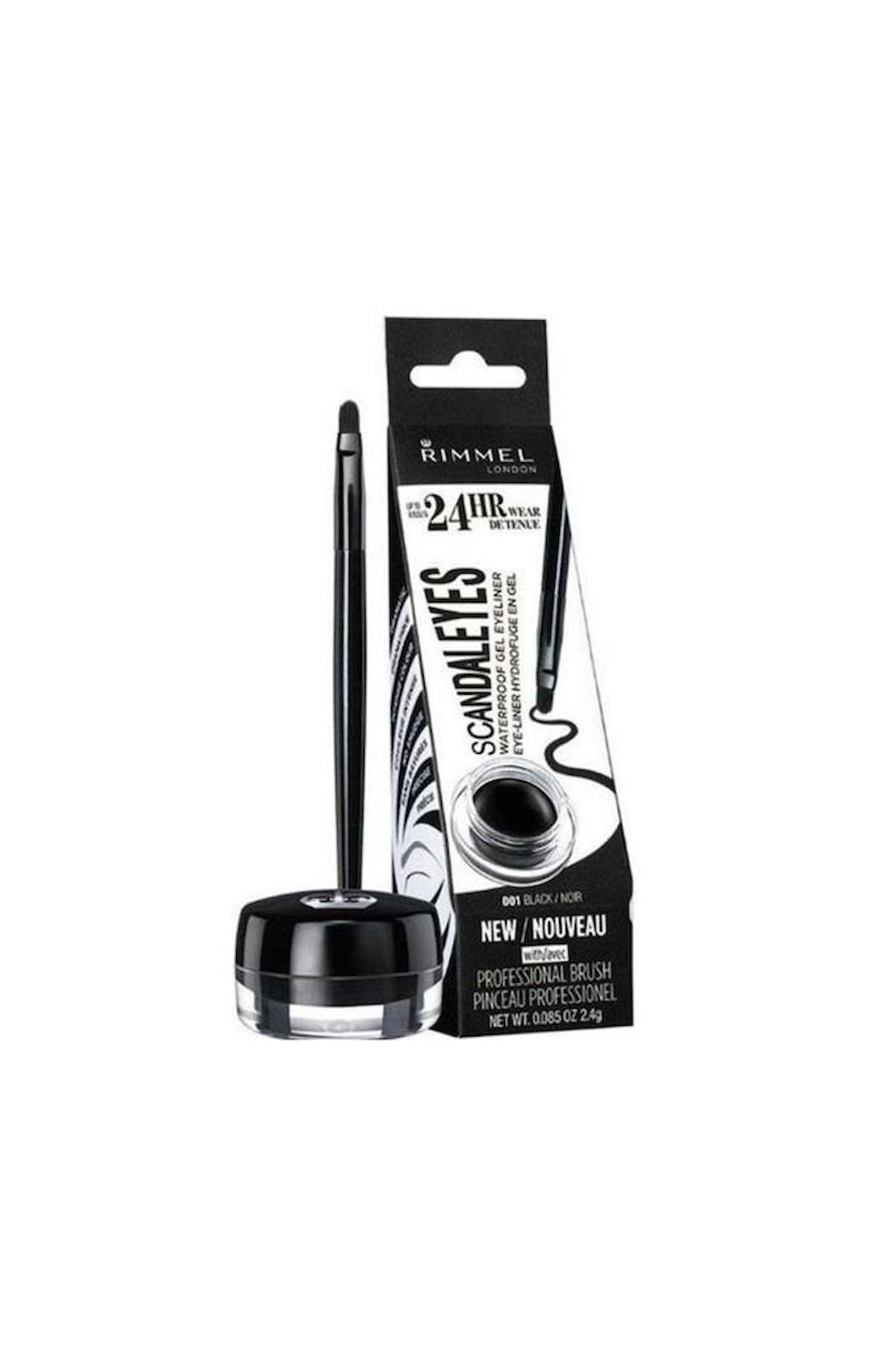 Rimmel London Metalik 001 Siyah Kalıcı Jel Eyeliner