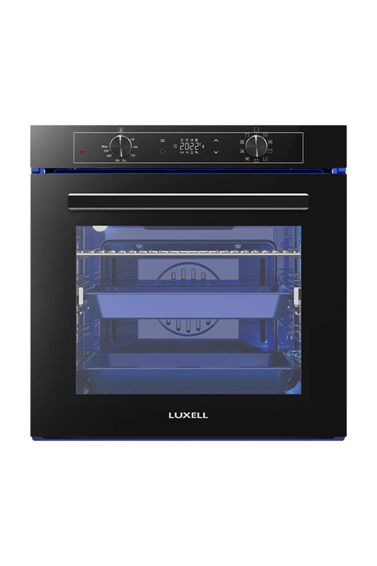 Luxell Platinum 88 lt A+ Enerji Sınıfı Doğalgazlı Ankastre Fırın Siyah