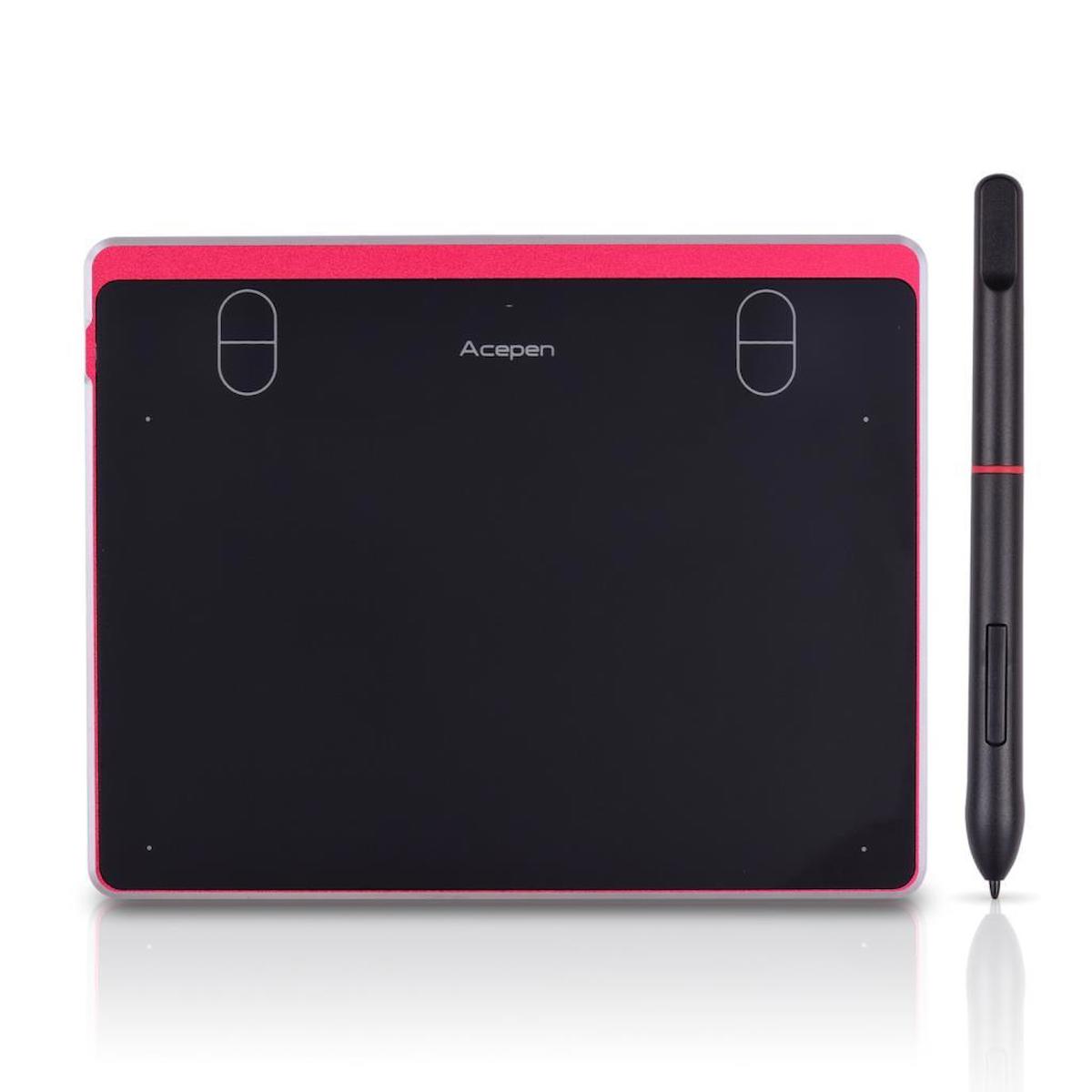 Acepen AP604 Kablosuz Kalemli 6.4 inç Grafik Tablet Kırmızı