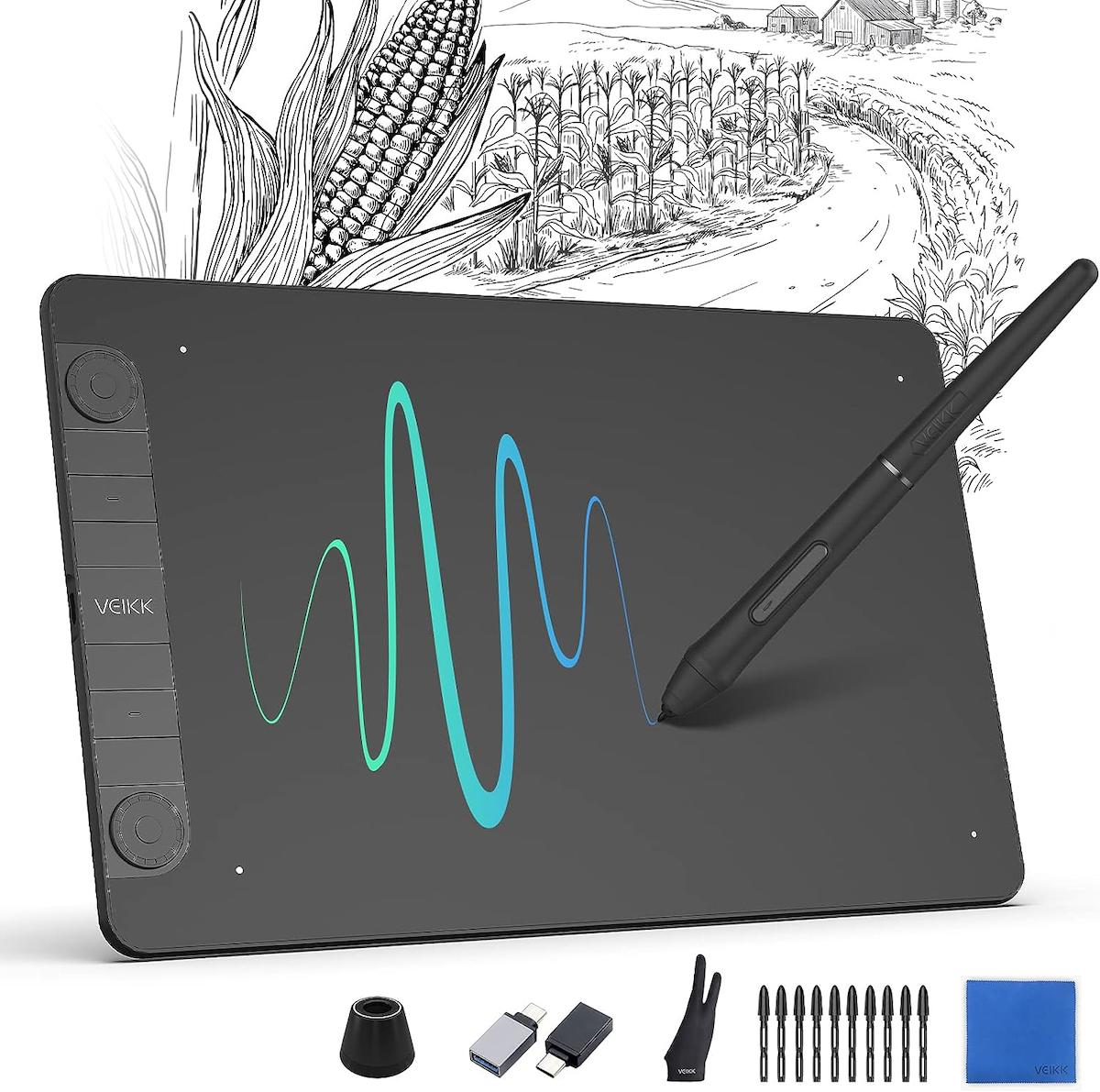 Veikk VK1060PRO V2 Kablosuz Kalemli 6 inç Grafik Tablet