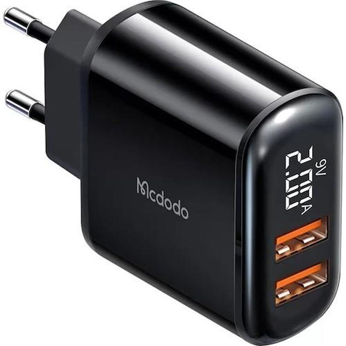 Mcdodo CH-6330 Universal USB Kablolu 18 W Hızlı Şarj Aleti Siyah