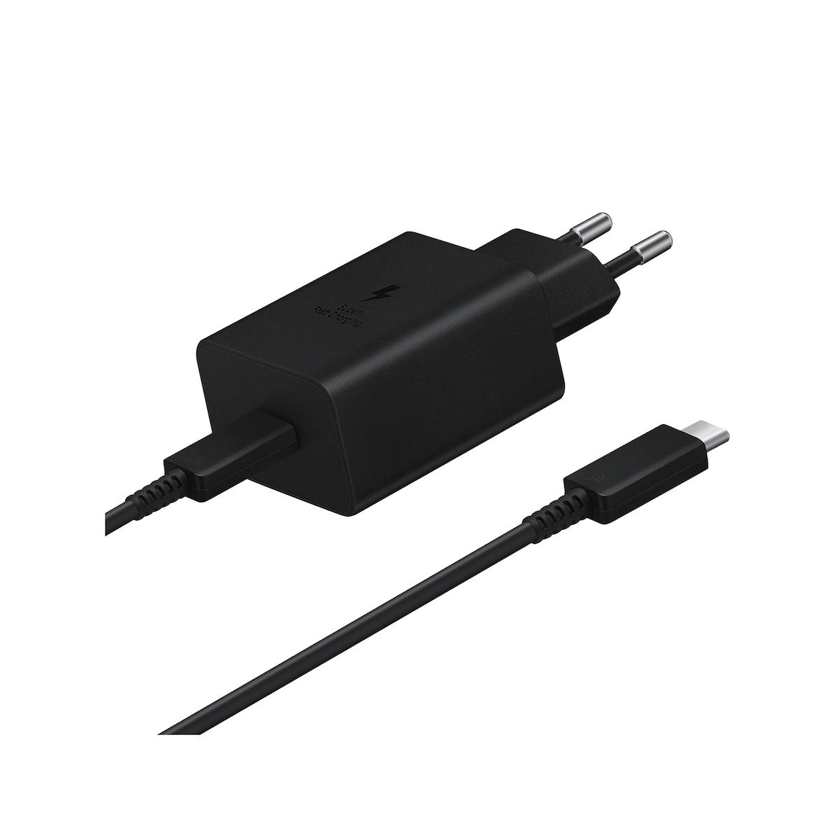 Schitec Universal Type-C Kablolu 45 W Hızlı Şarj Aleti Siyah