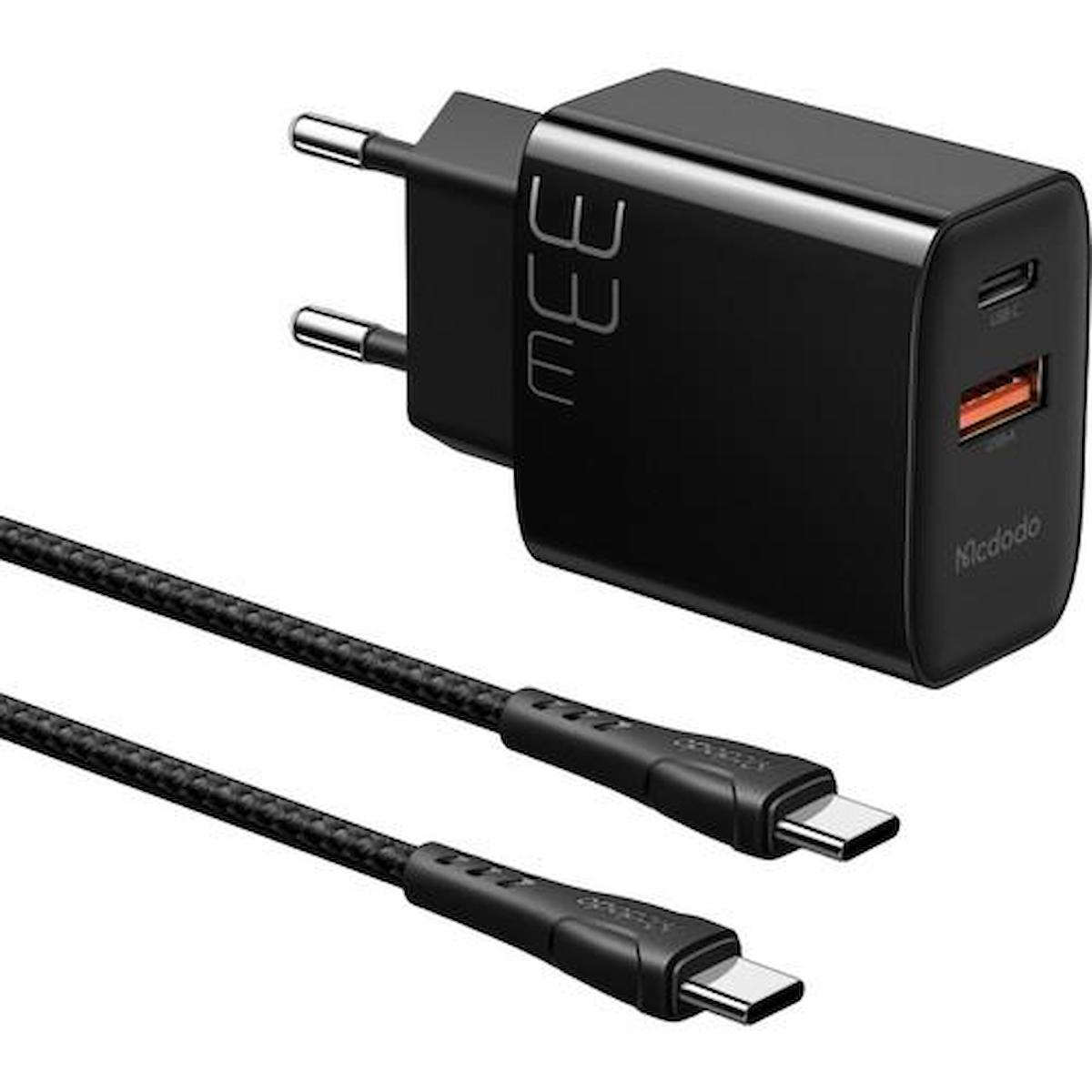 Mcdodo CH-0922 Universal USB Kablolu 33 W Hızlı Şarj Aleti Siyah