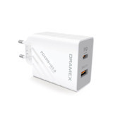 Dramex Dpq45b Universal USB Kablolu 45 W Hızlı Şarj Aleti Beyaz