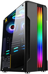 Twilight RGB 4 Fanlı Siyah Dikey Kullanım ATX Oyuncu Bilgisayar Kasası
